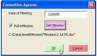 Agenda Form